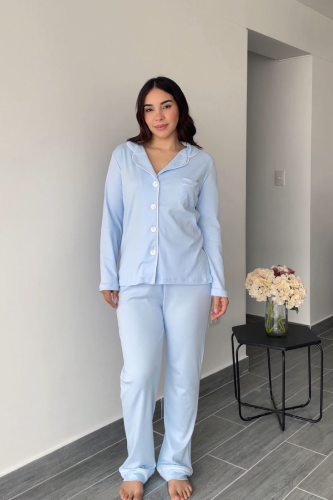 Pijama Aurora - Celeste bebe