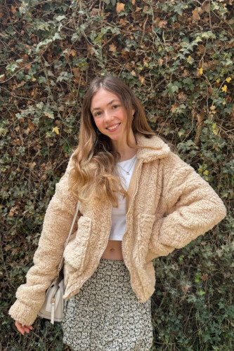 Teddy Jacket  - Beige Claro
