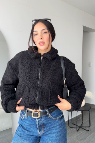 Teddy Jacket  - Negro