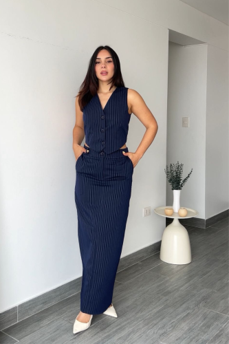 Conjunto Claudia - Azul Marino