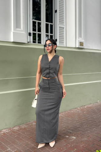 Conjunto Claudia - Plomo